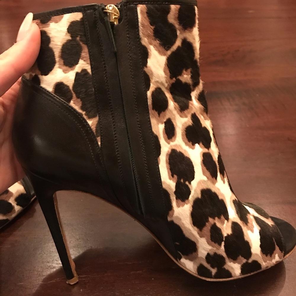 Gorgeous Jerome Rousseau calf hair leather bootie!